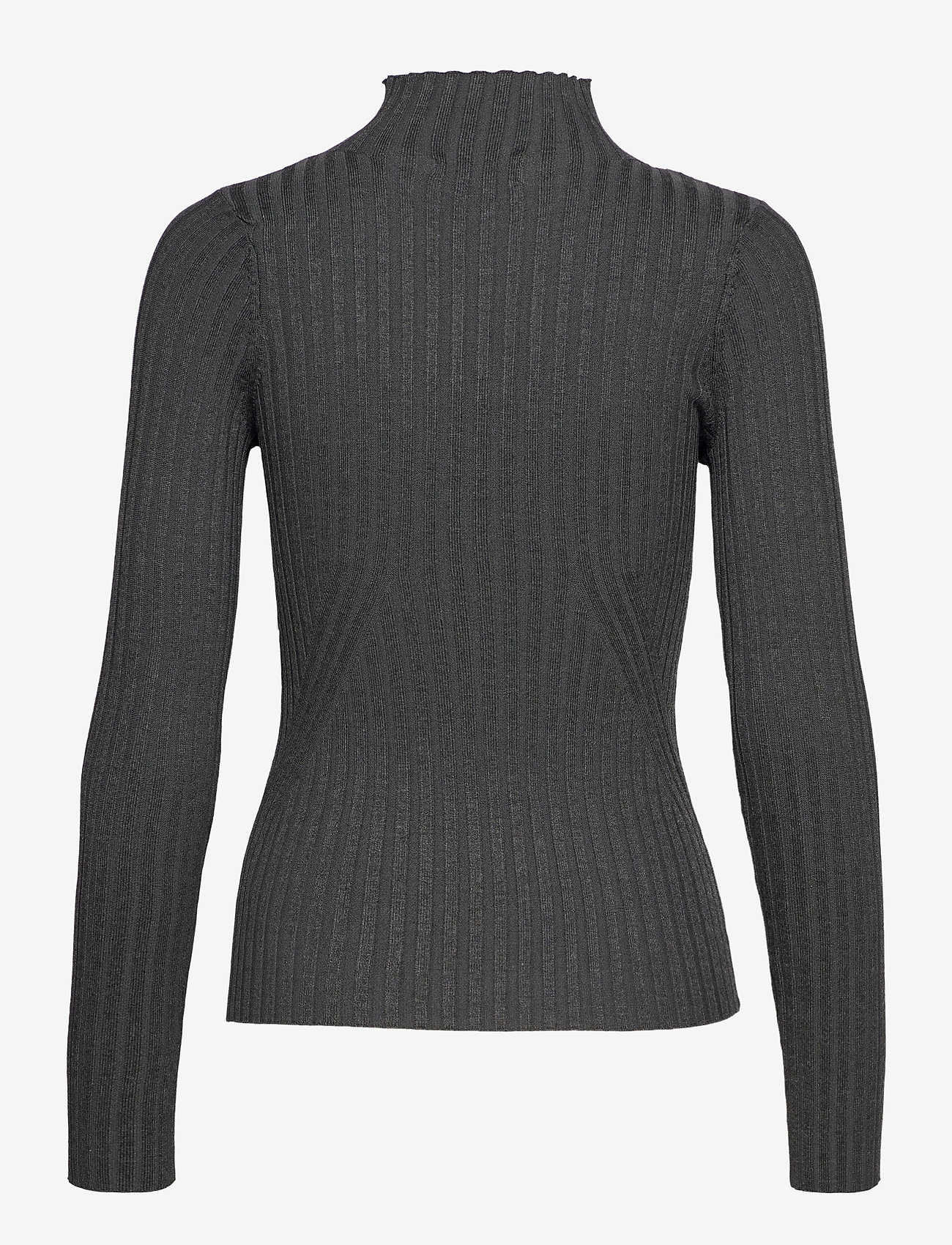 NORR - Karlina LS top - džemperiai - dark grey melange - 1