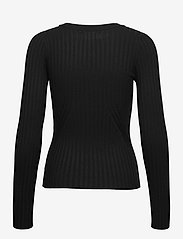 NORR - Karlina o-neck LS top - džemperi - black - 1