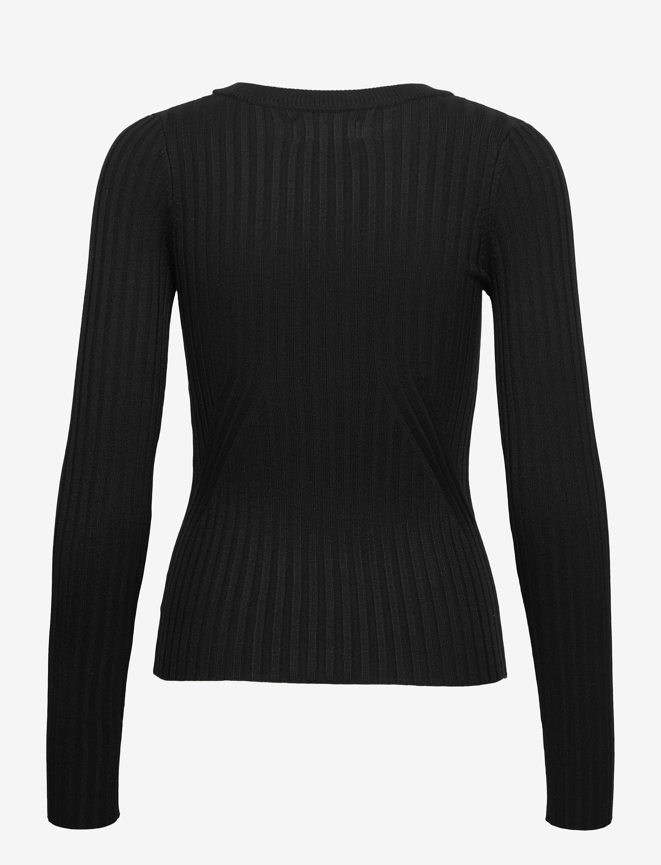 NORR - Karlina o-neck LS top - black - 2