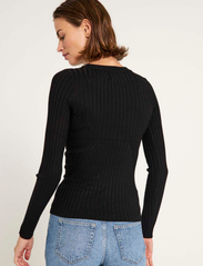 NORR - Karlina o-neck LS top - džemperi - black - 3