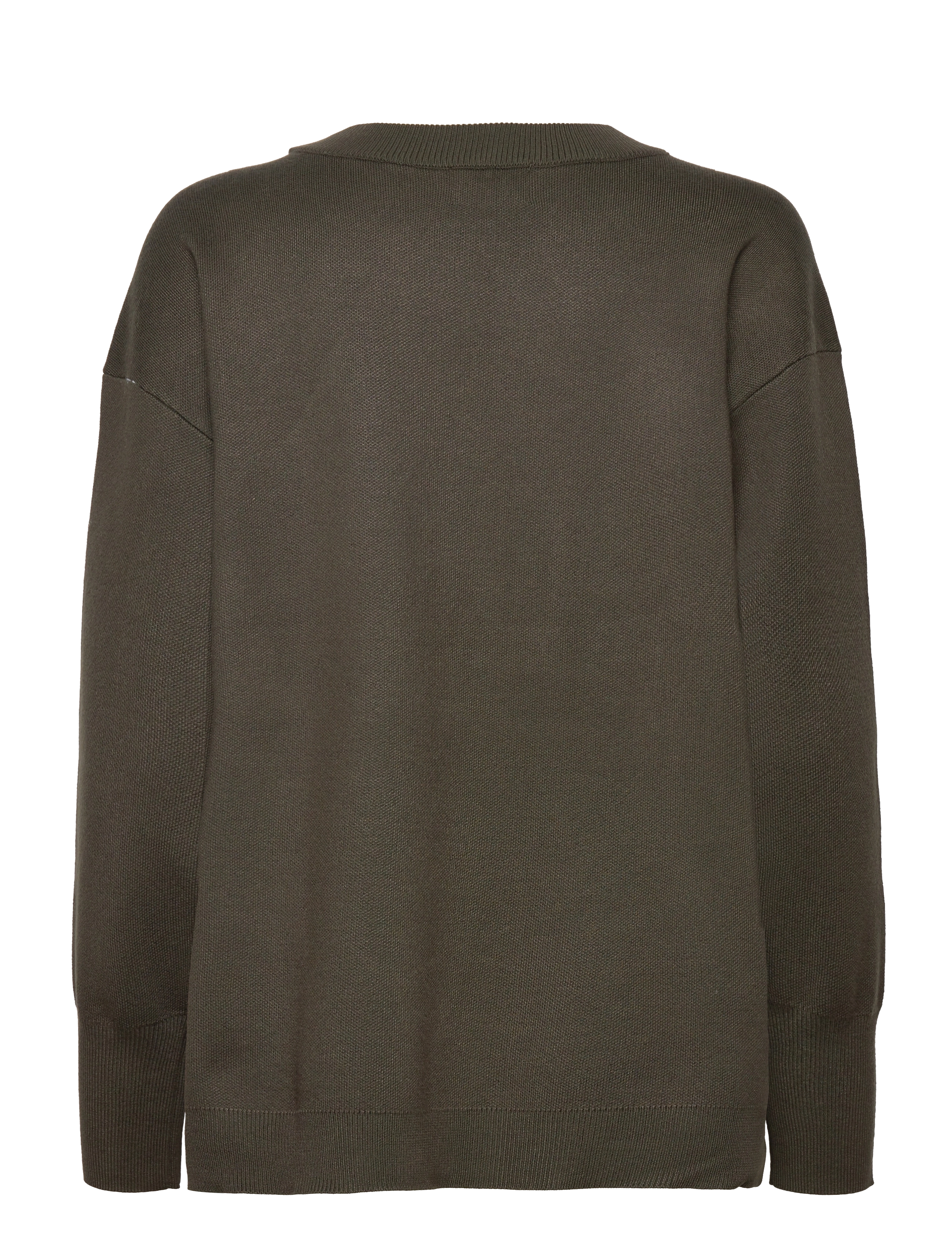 NORR - Als oversize knit top - dark army - 1