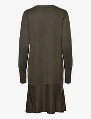 NORR - Als short knit dress - midi jurken - dark army - 1