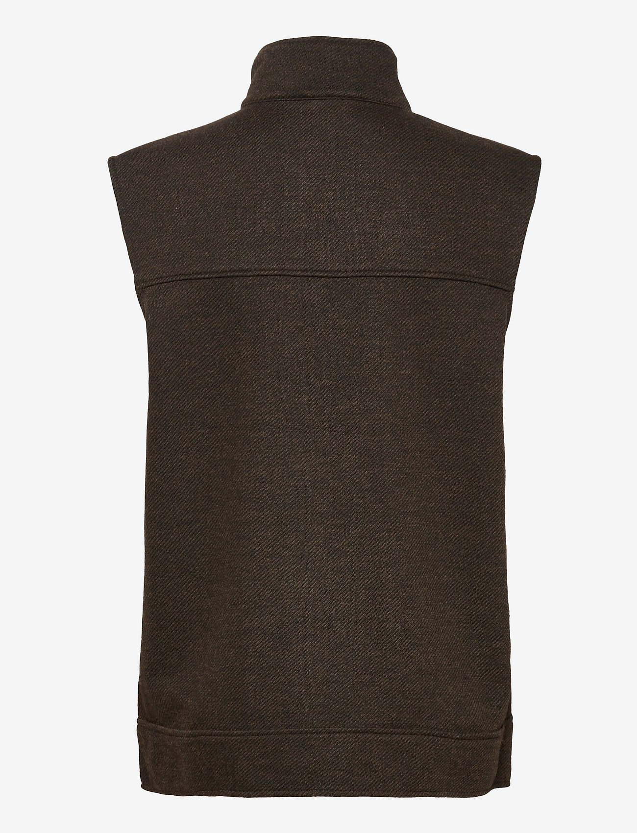 NORR - Kenia waistcoat - knitted vests - dark army - 1