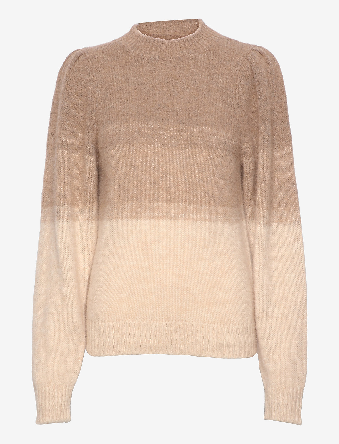 NORR - Natalia knit top - strikkegensere - light brown - 0