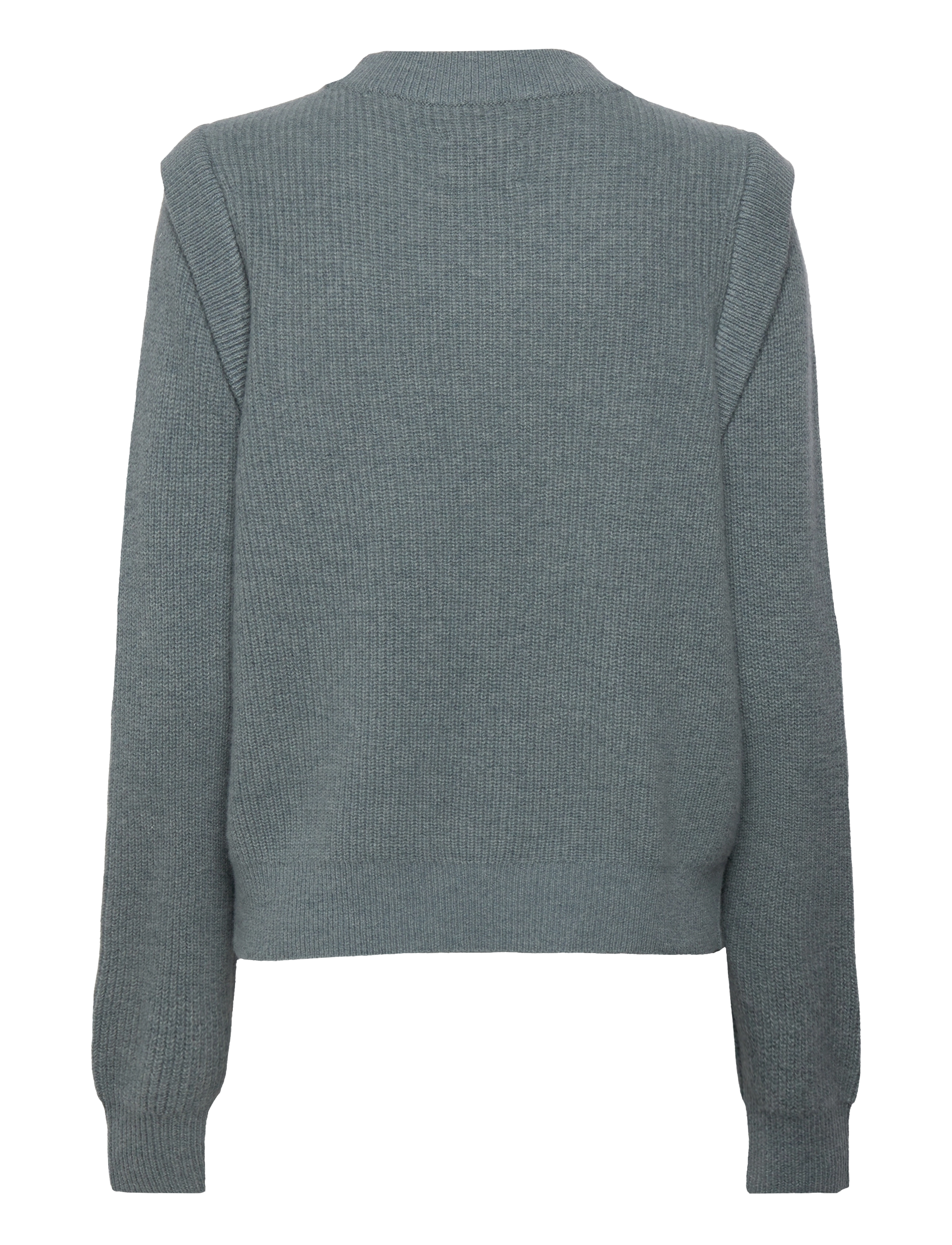 NORR - Saige knit top - dark aqua mÉlange - 1