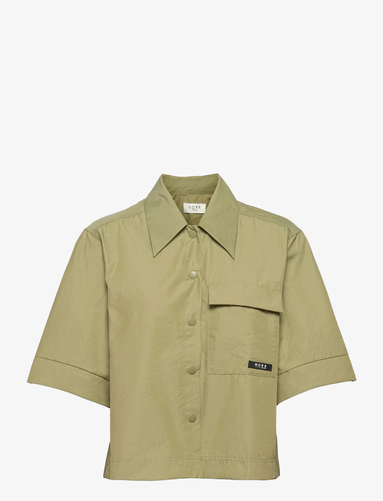 NORR - Cora shirt - short-sleeved shirts - green - 0