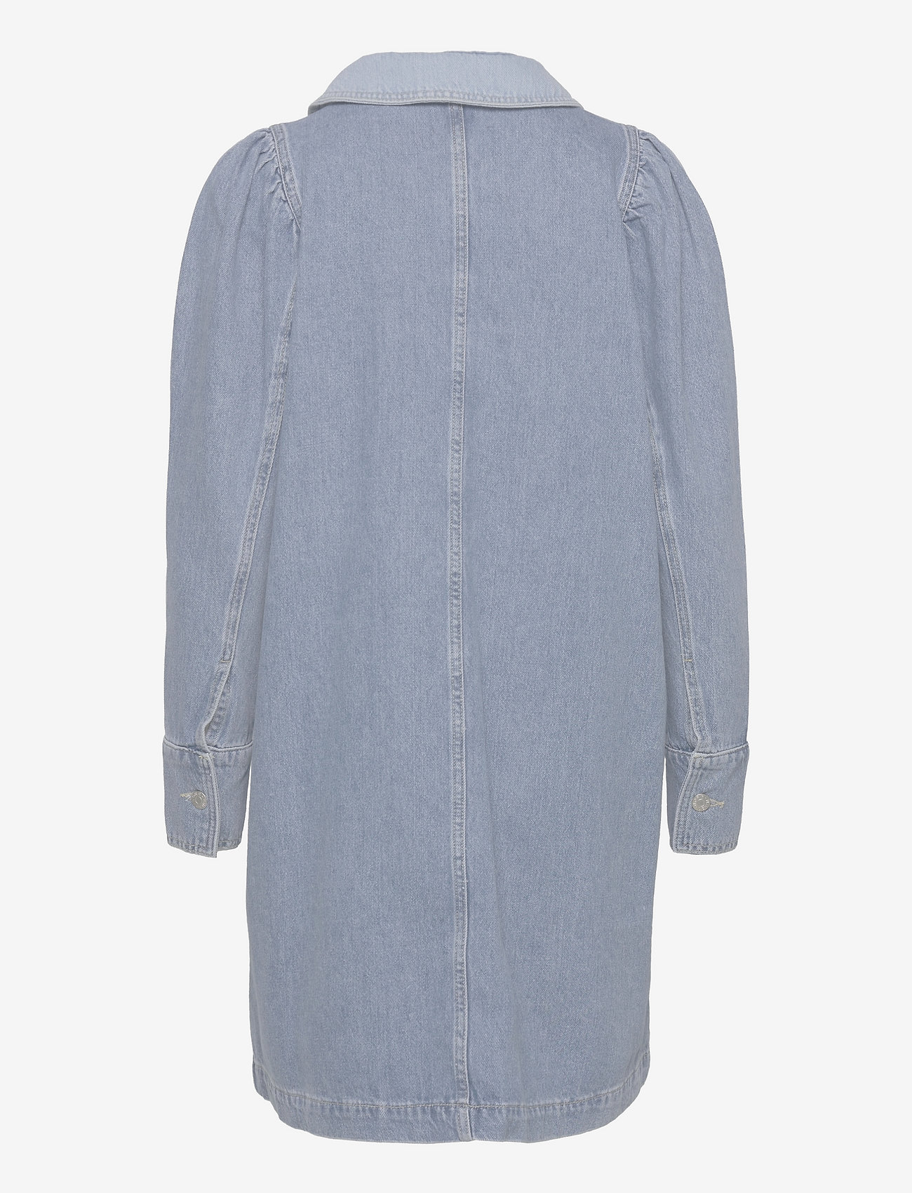 NORR - Larisa denim dress - shirt dresses - blue blocking - 1