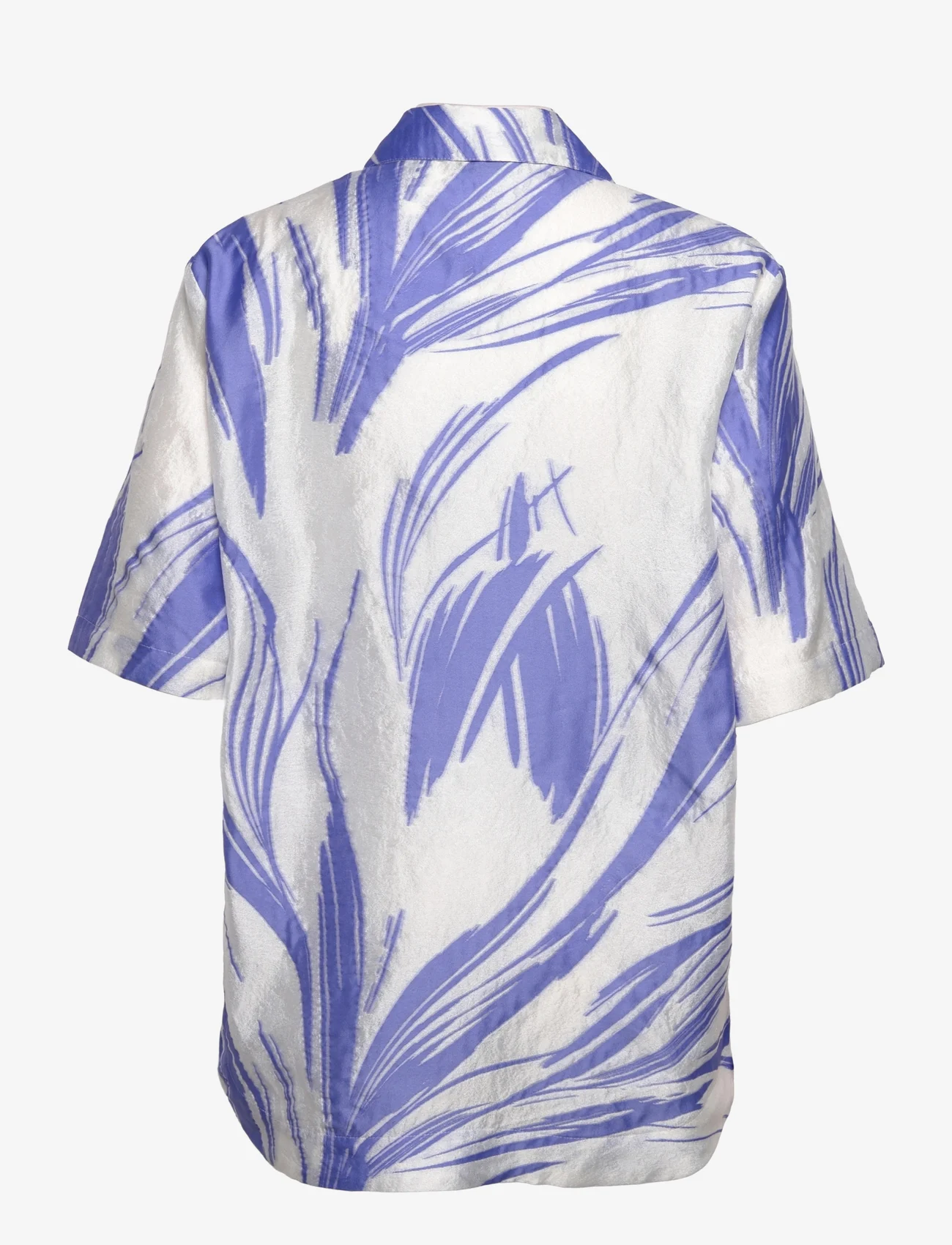 NORR - Leisure shirt - kortærmede skjorter - blue print - 1
