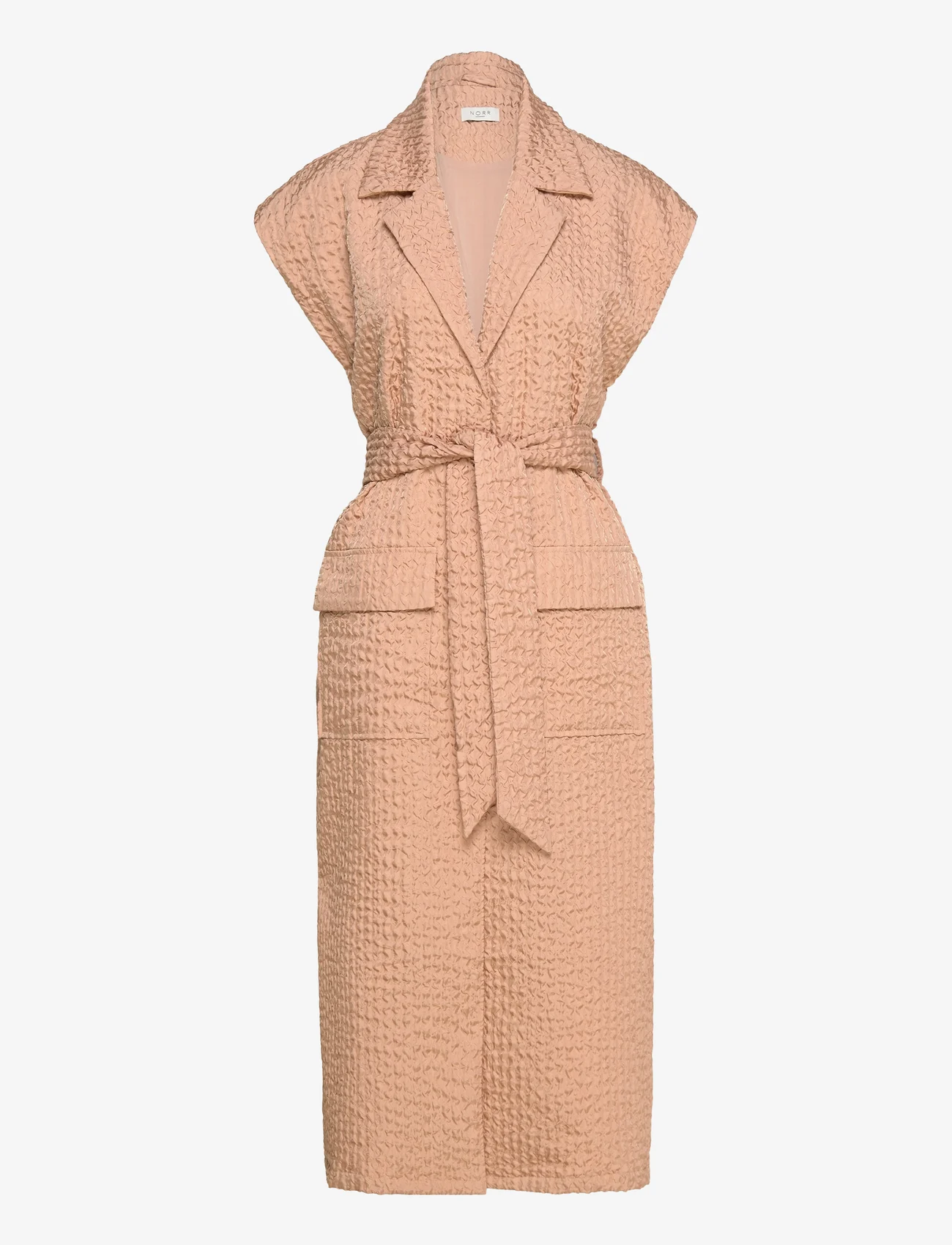 NORR - Ree waistcoat dress - vidutinio ilgio suknelės - latte - 0