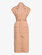 Ree waistcoat dress - LATTE