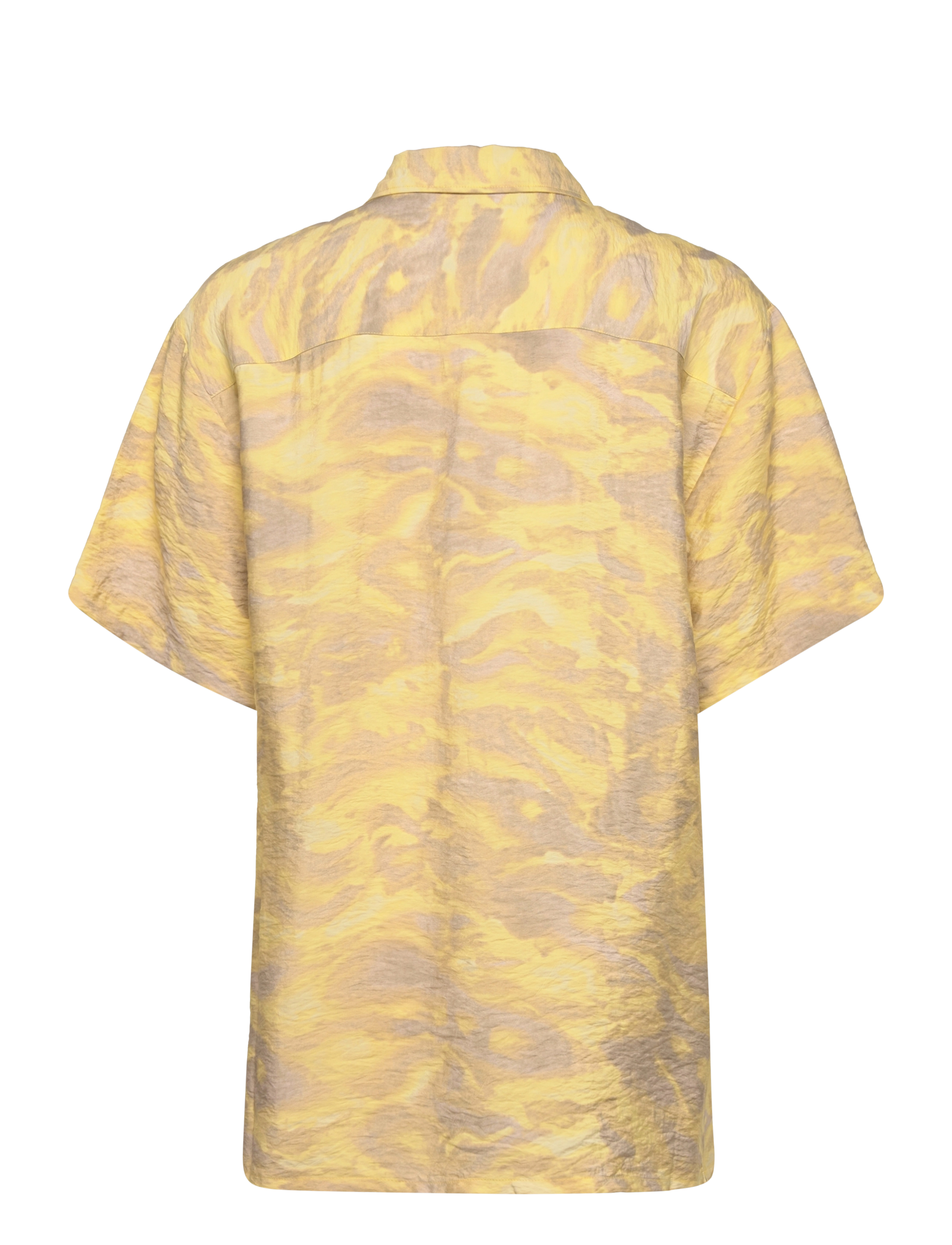 NORR - Alyssa shirt - marškiniai trumpomis rankovėmis - light yellow print - 1
