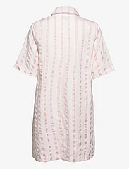 NORR - Coby SS dress - shirt dresses - light pink stripe - 1
