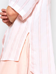 NORR - Coby SS shirt - overhemden met korte mouwen - light pink stripe - 5