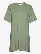 Payton A-shape dress - GREEN MELANGE