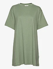 NORR - Payton A-shape dress - marškinėlių tipo suknelės - green melange - 0