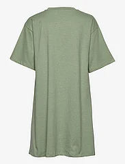 NORR - Payton A-shape dress - t-shirt dresses - green melange - 1