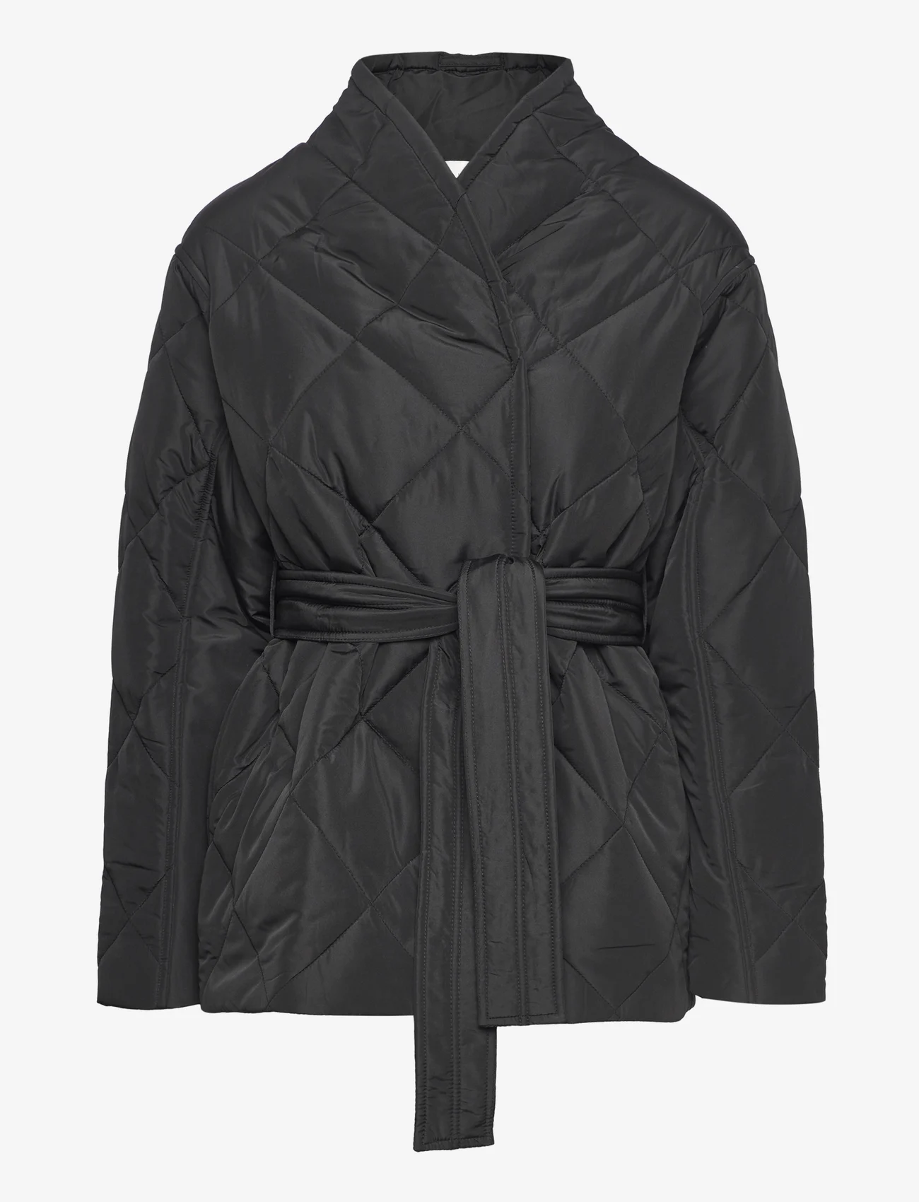 NORR - Alma quilted short jacket - forårsjakker - black - 0