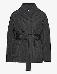 NORR - Alma quilted short jacket - vårjackor - black - 0