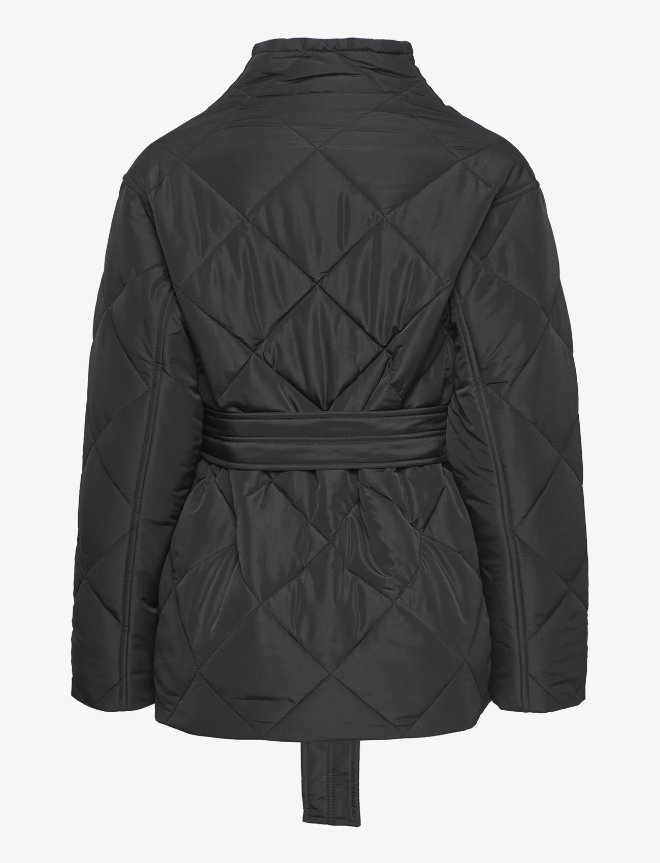 NORR - Alma quilted short jacket - kevättakit - black - 1