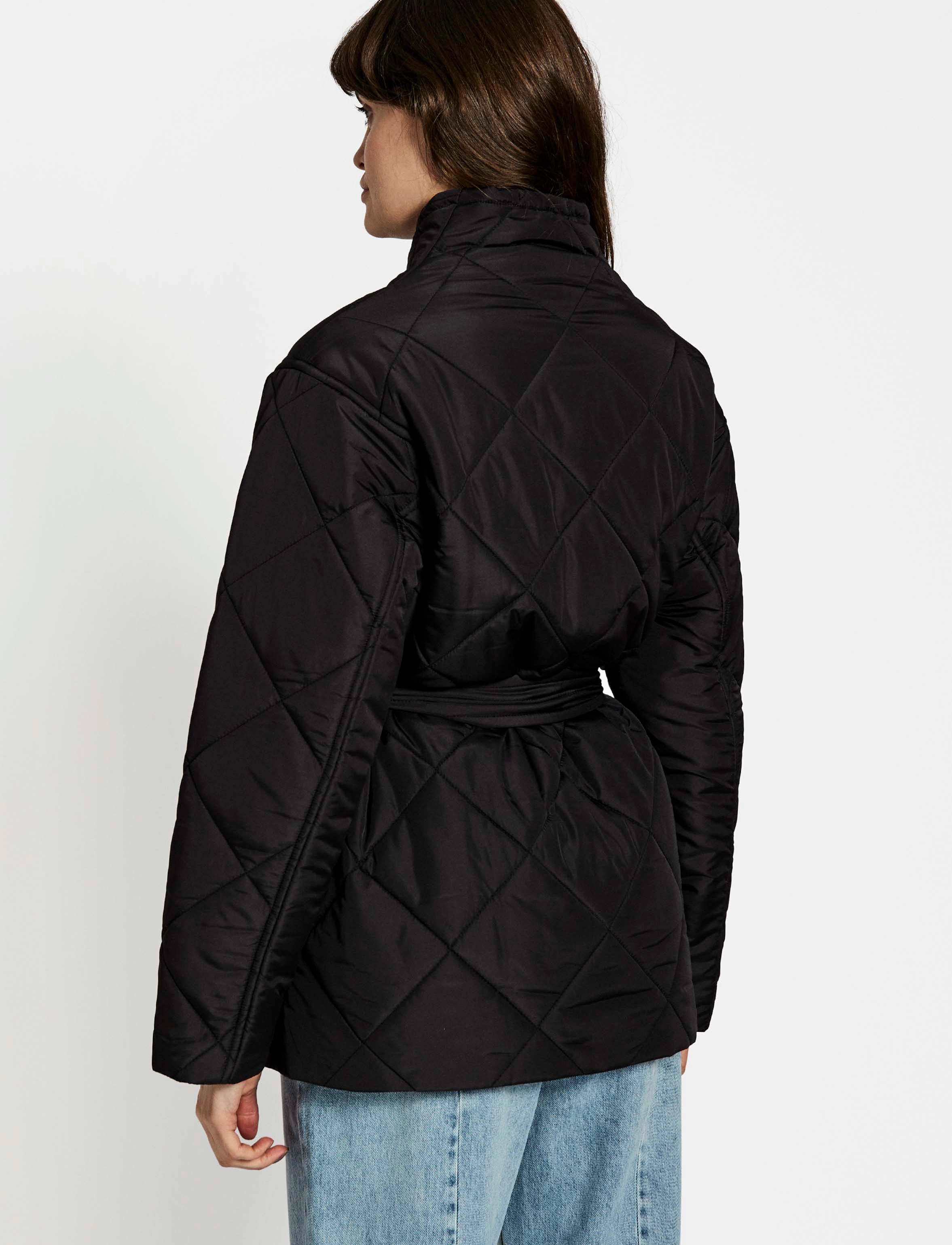 NORR - Alma quilted short jacket - black - 3