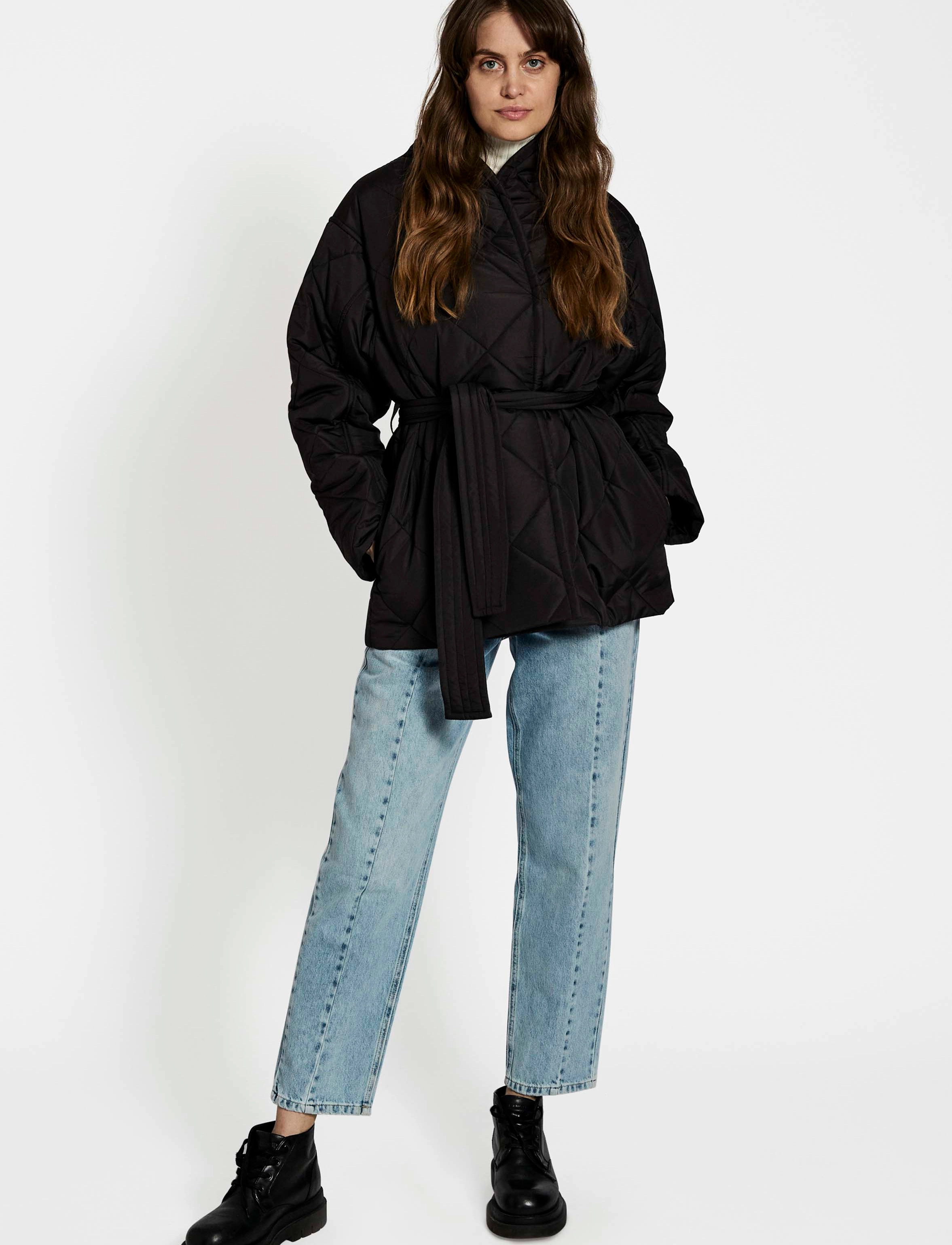 NORR - Alma quilted short jacket - black - 4