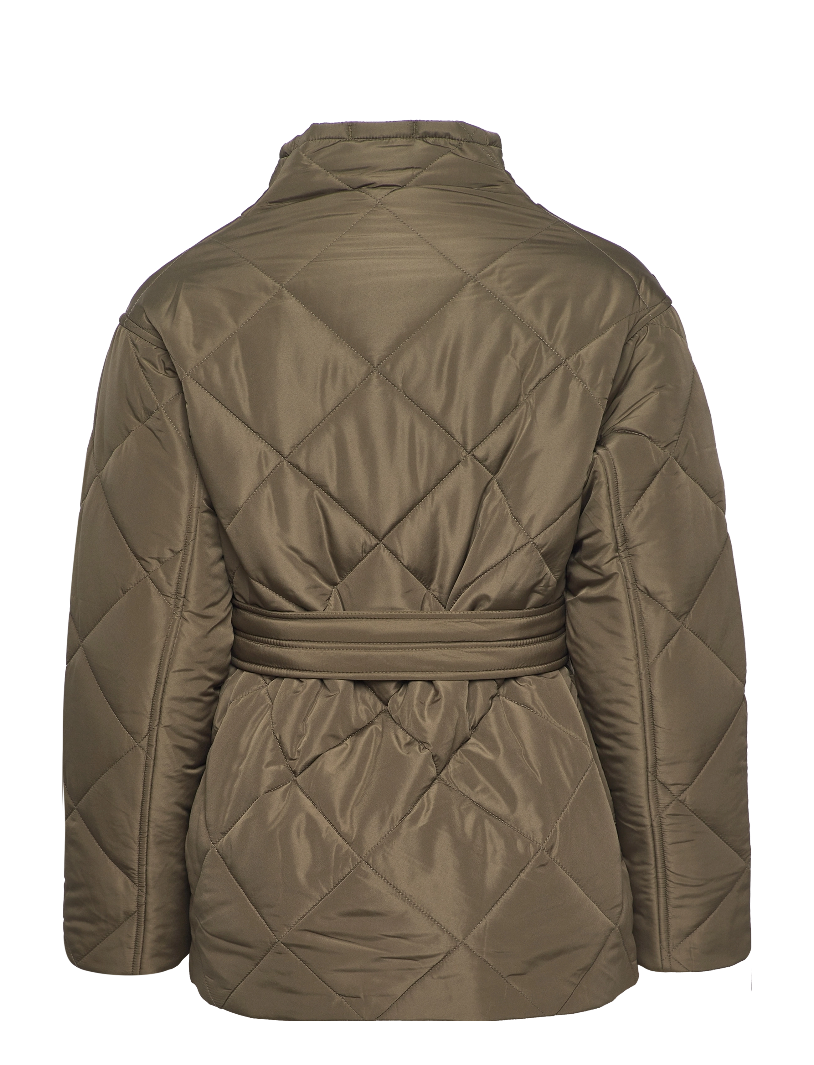 NORR - Alma quilted short jacket - dark army - 1