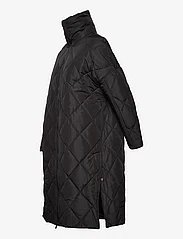 NORR - Alma slit quilted jacket - kevättakit - black - 5