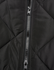 NORR - Alma slit quilted jacket - quilted jakker - black - 11