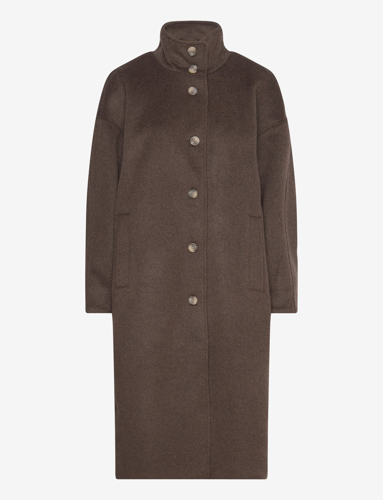 NORR - Anni coat - dark brown - 0