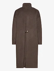 NORR - Anni coat - pitkät talvitakit - dark brown - 1