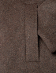 NORR - Anni coat - pitkät talvitakit - dark brown - 3