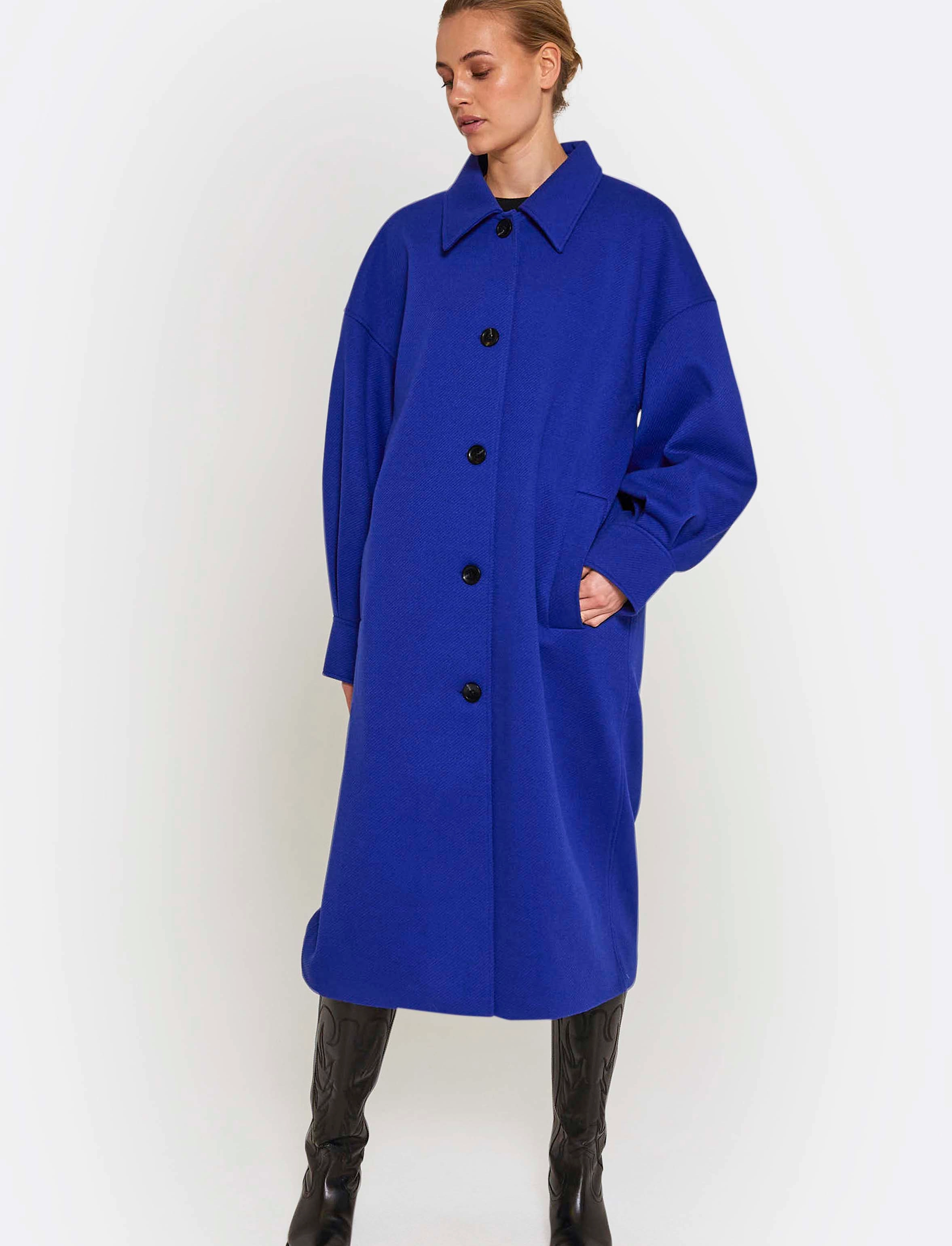 NORR - Elly coat - blue - 2