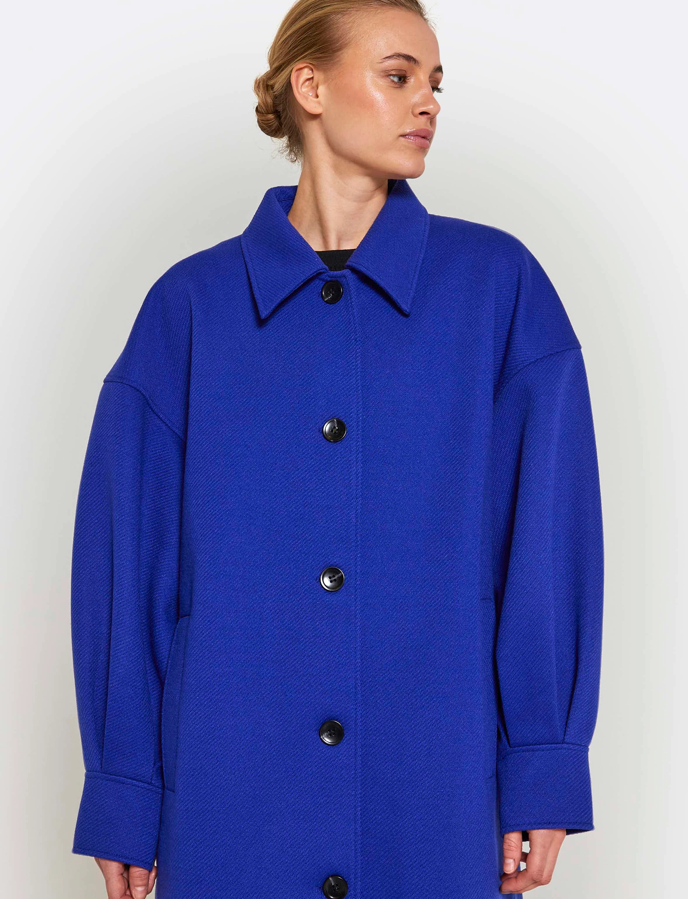NORR - Elly coat - blue - 4