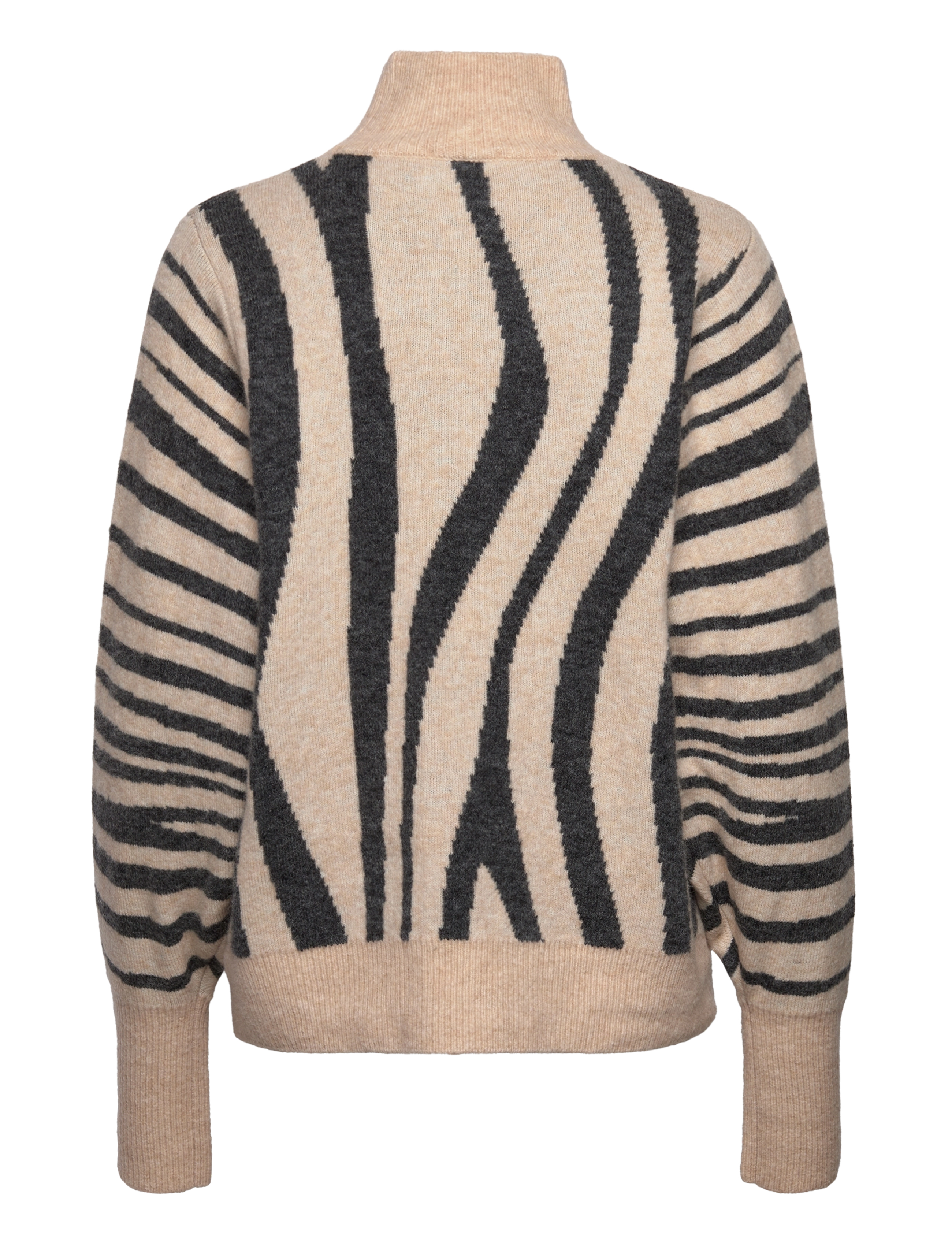 NORR - Falon knit top - beige stripe - 1