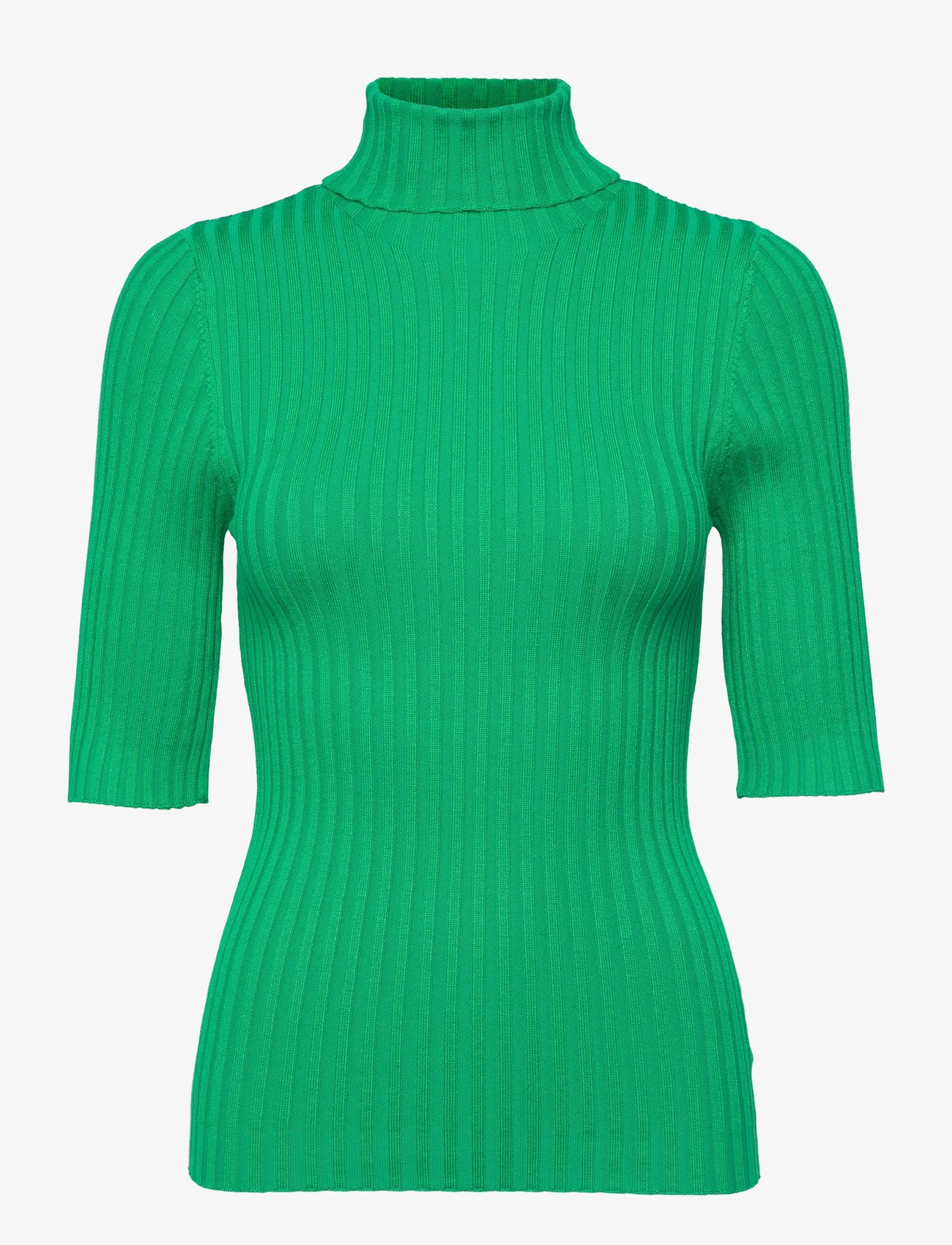 NORR - Franco knit tee - neulepuserot - green - 0