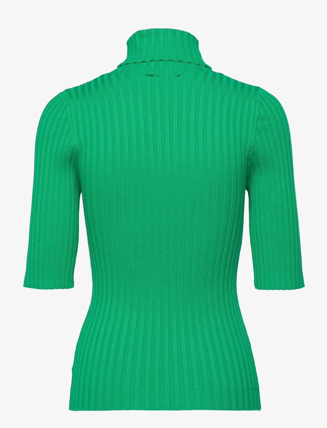 NORR - Franco knit tee - neulepuserot - green - 1