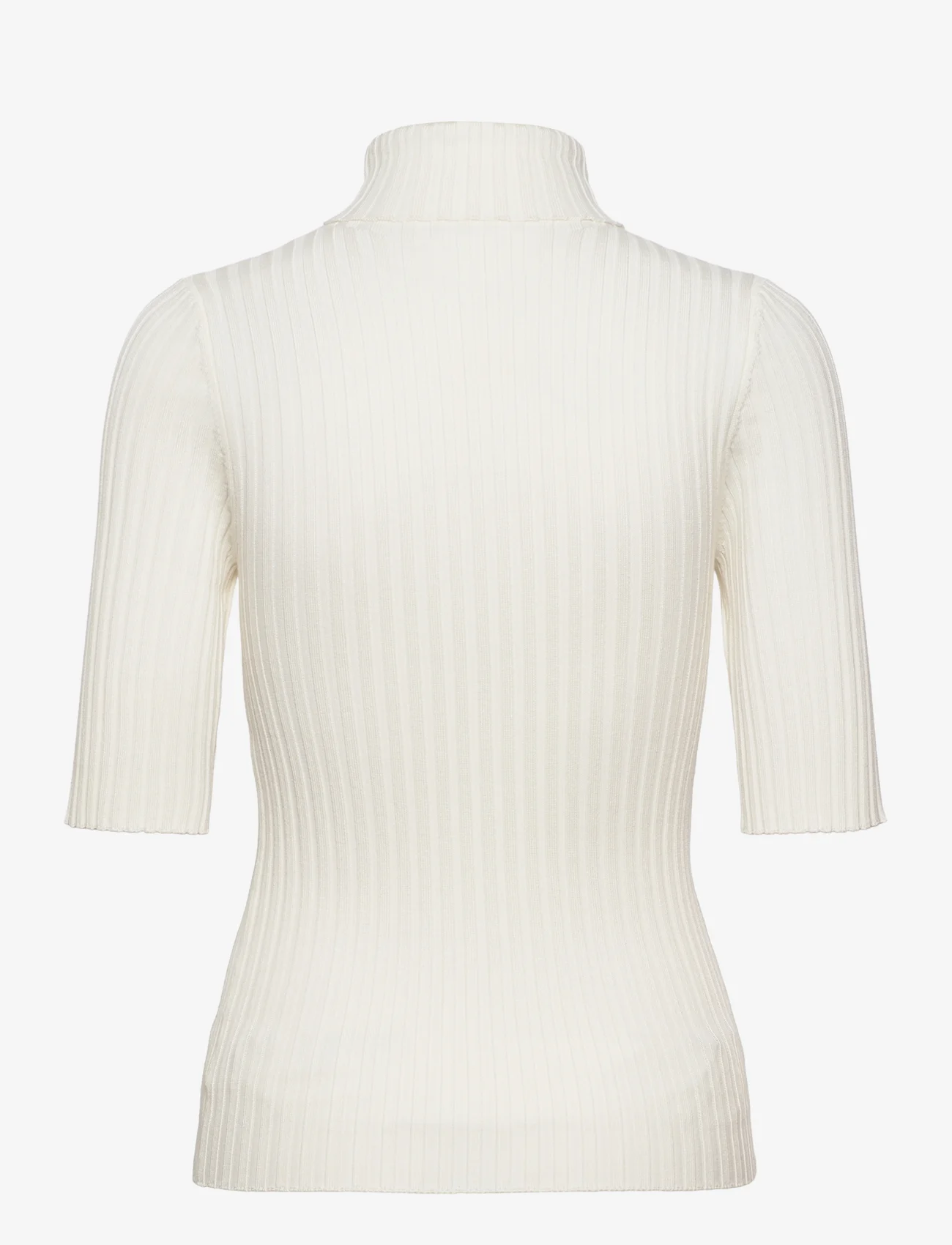 NORR - Franco knit tee - megzti drabužiai - off-white - 1