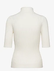 NORR - Franco knit tee - neulepuserot - off-white - 1
