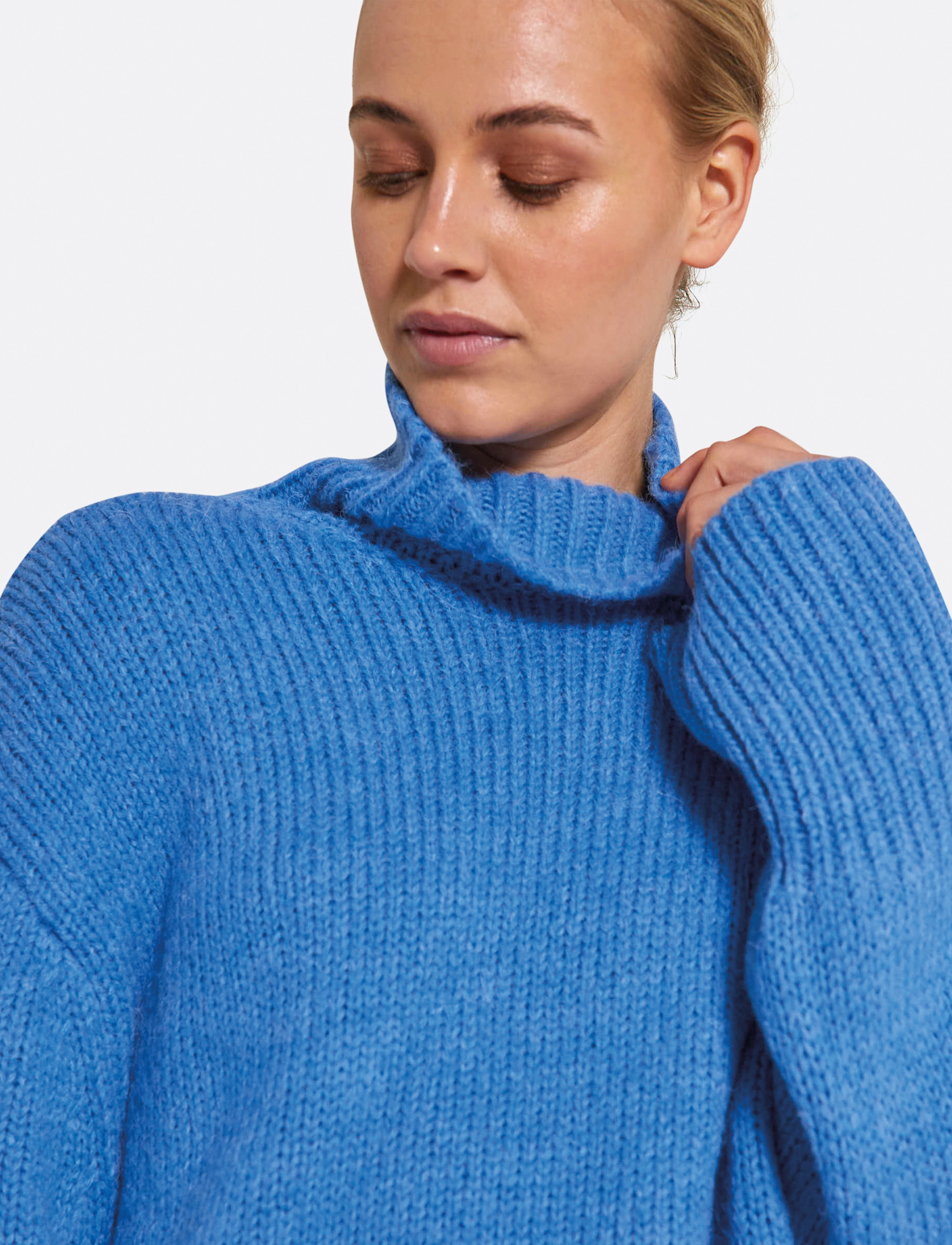 NORR - Fuscia knit top - blue - 4