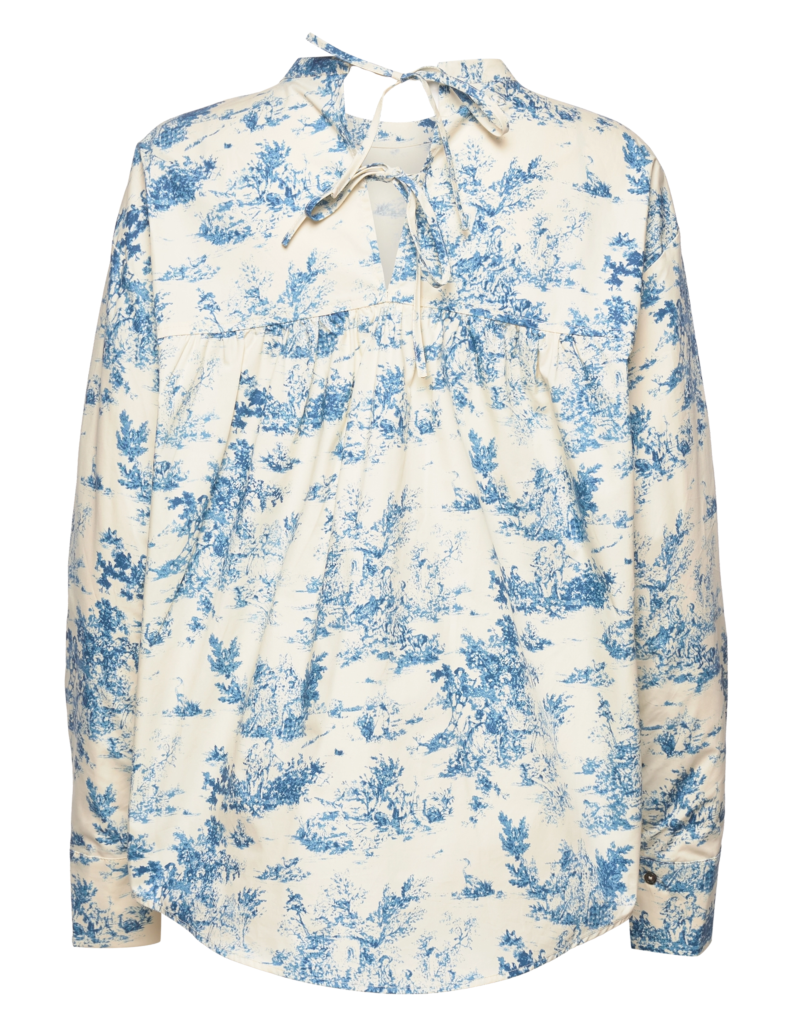 NORR - Jose top - langärmlige blusen - blue print - 2