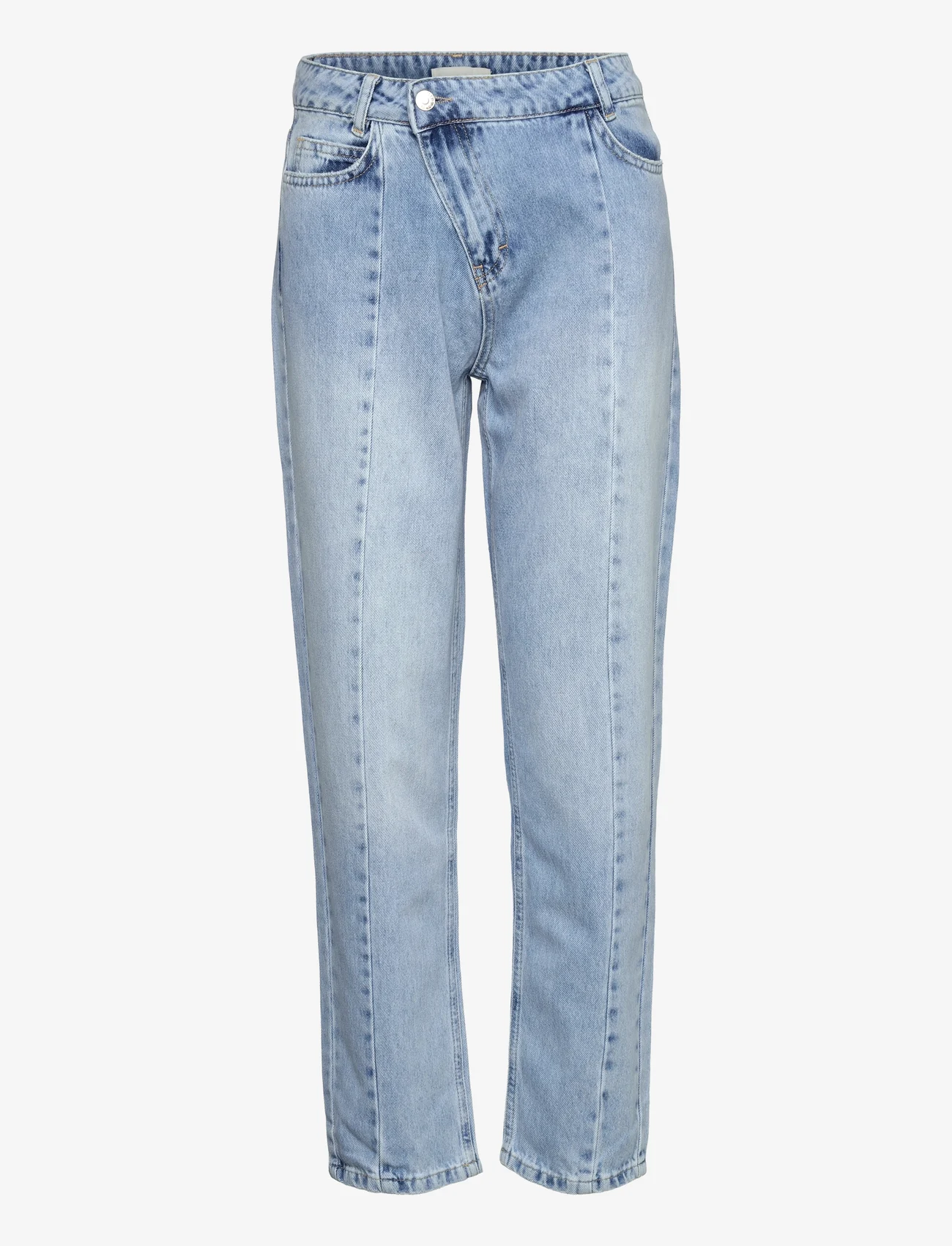 NORR - Kenzie relaxed detail jeans - tiesaus kirpimo džinsai - light blue wash - 0