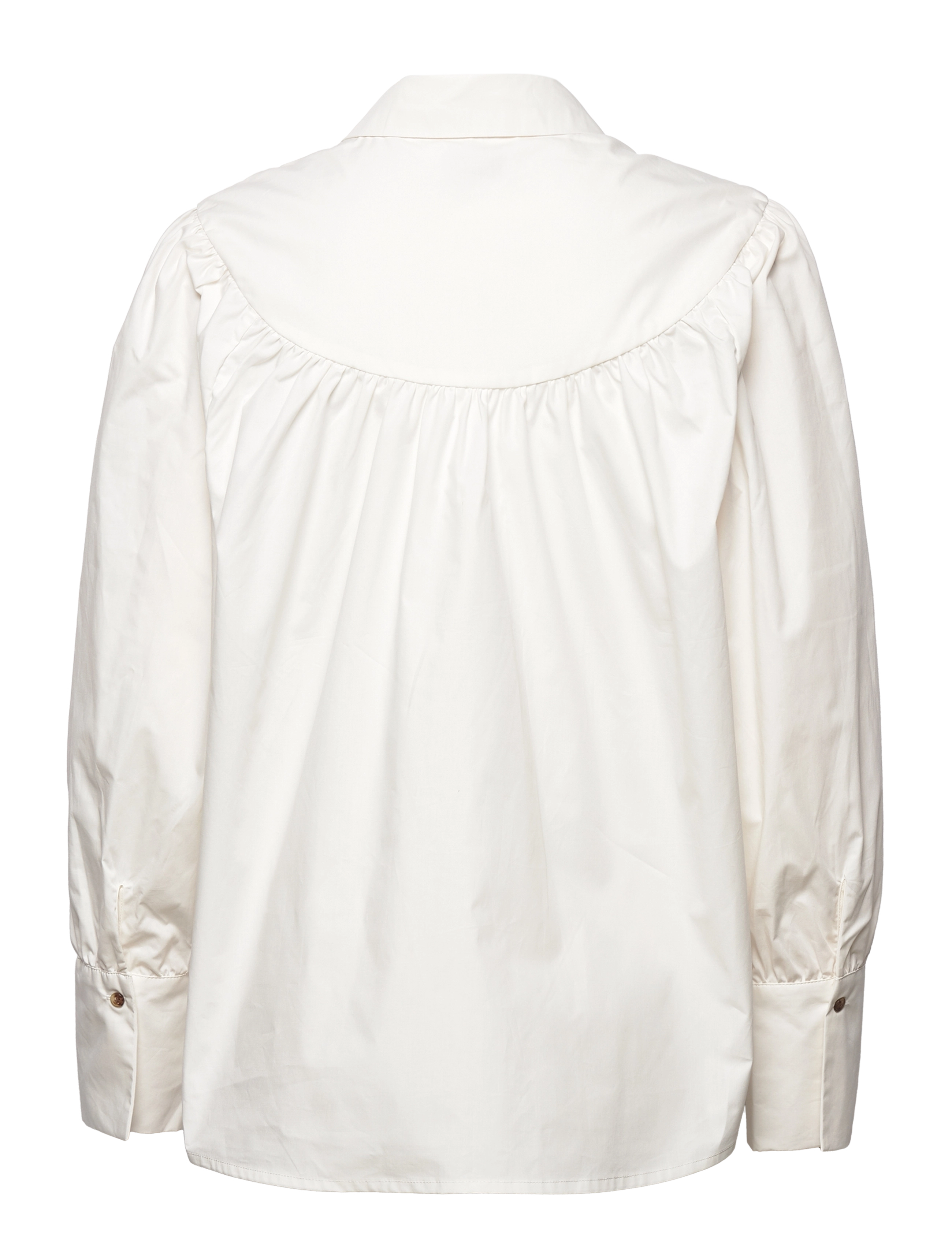 NORR - Noah pleat shirt - white - 1