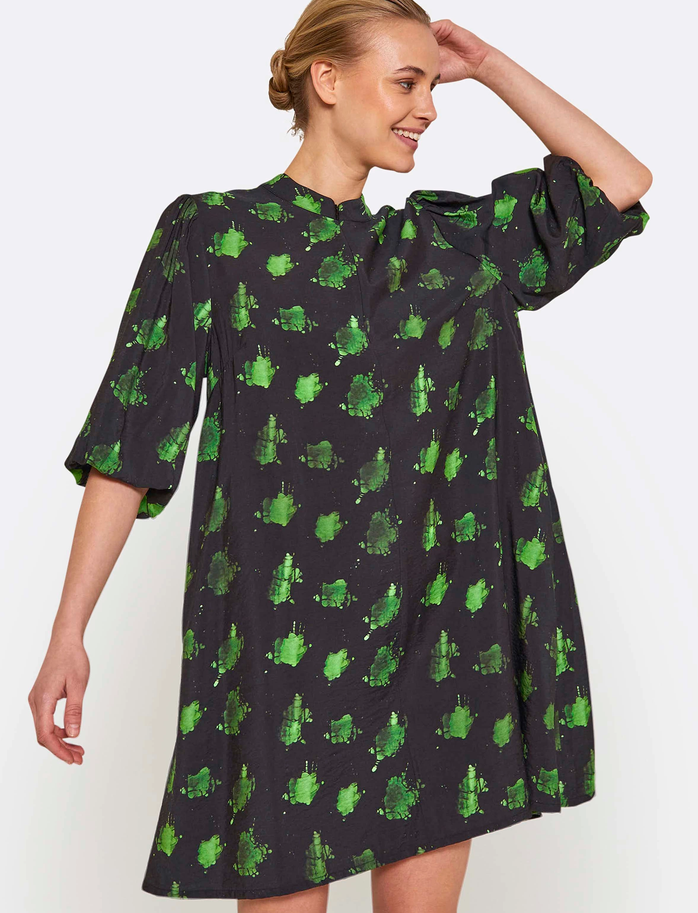 NORR - Noya dress - green print - 4