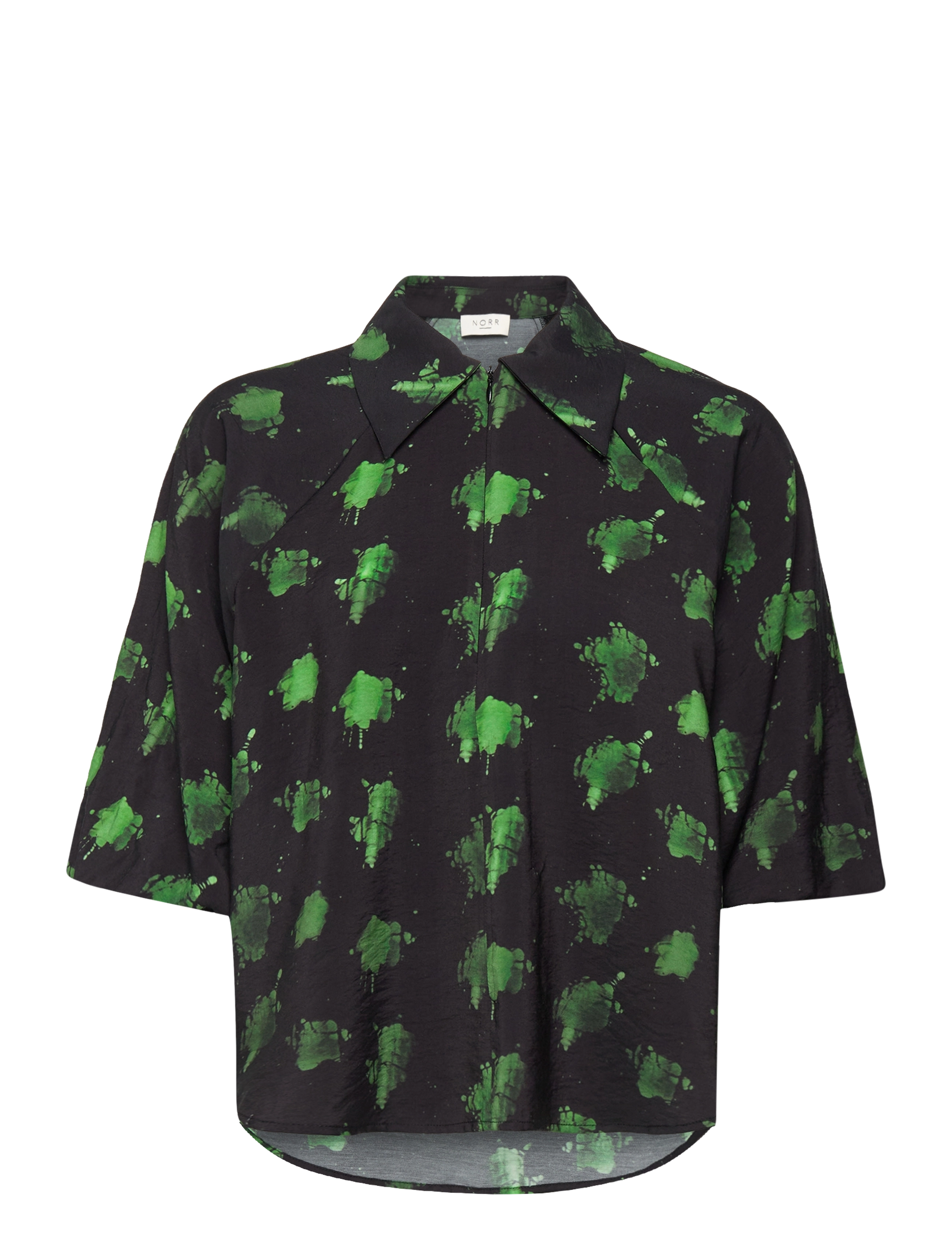 NORR - Noya top - green print - 0