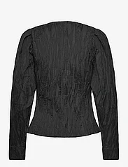 NORR - Evan top - long-sleeved blouses - black - 2