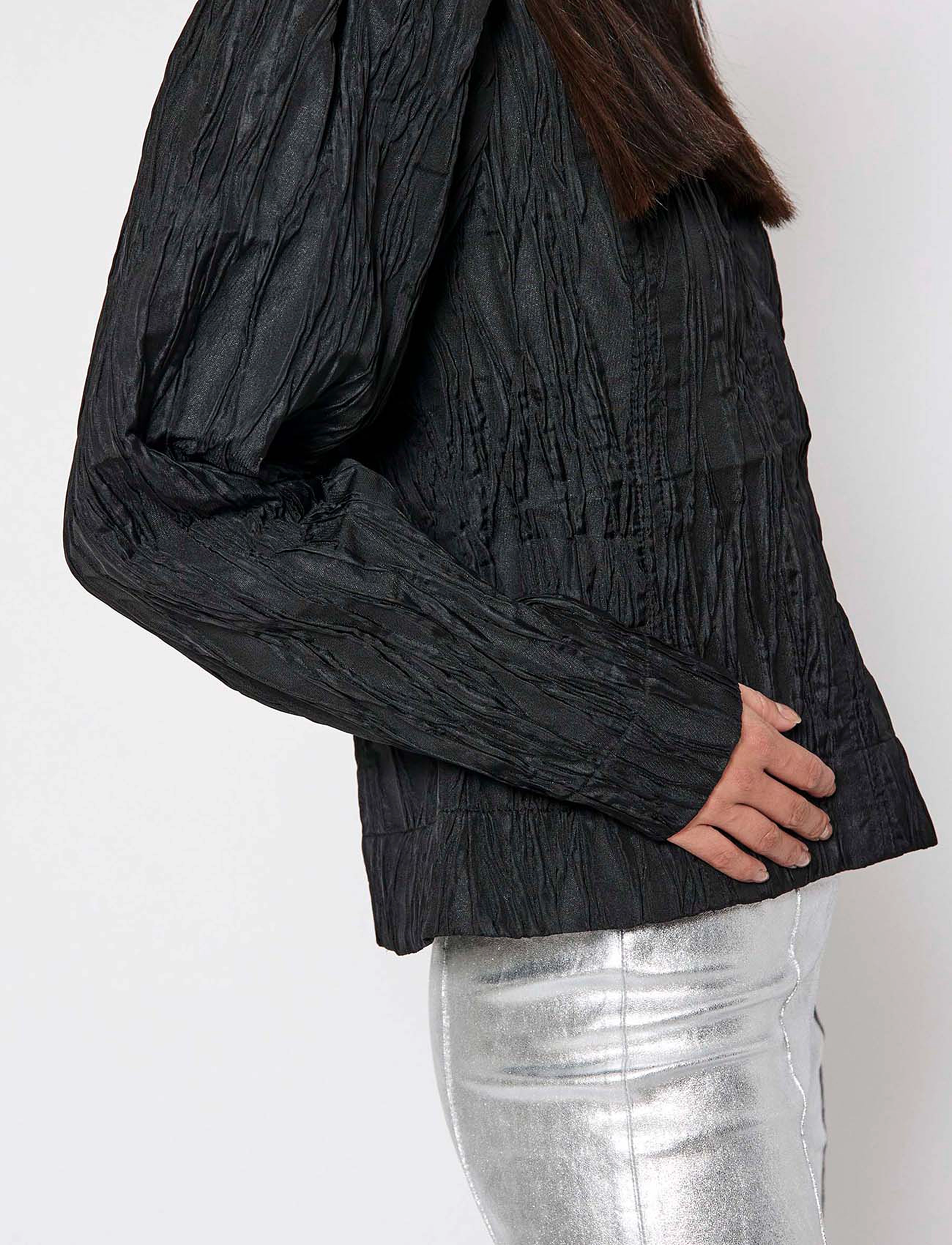 NORR - Evan top - langärmlige blusen - black - 3