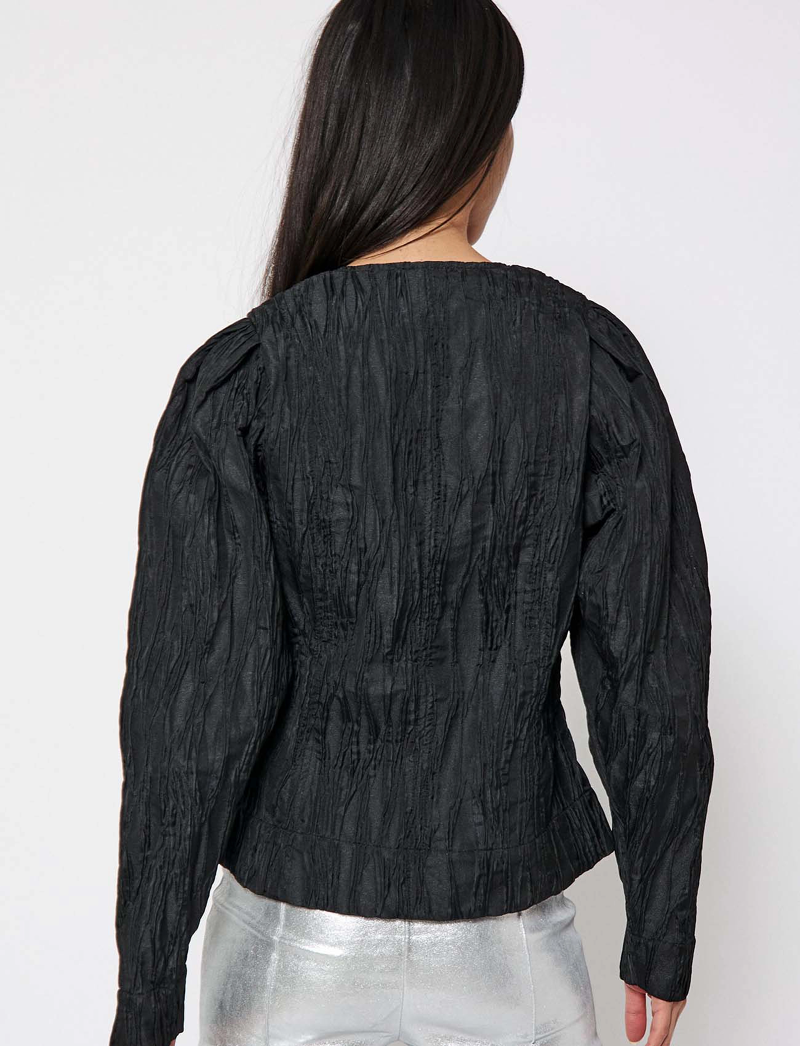NORR - Evan top - langärmlige blusen - black - 4
