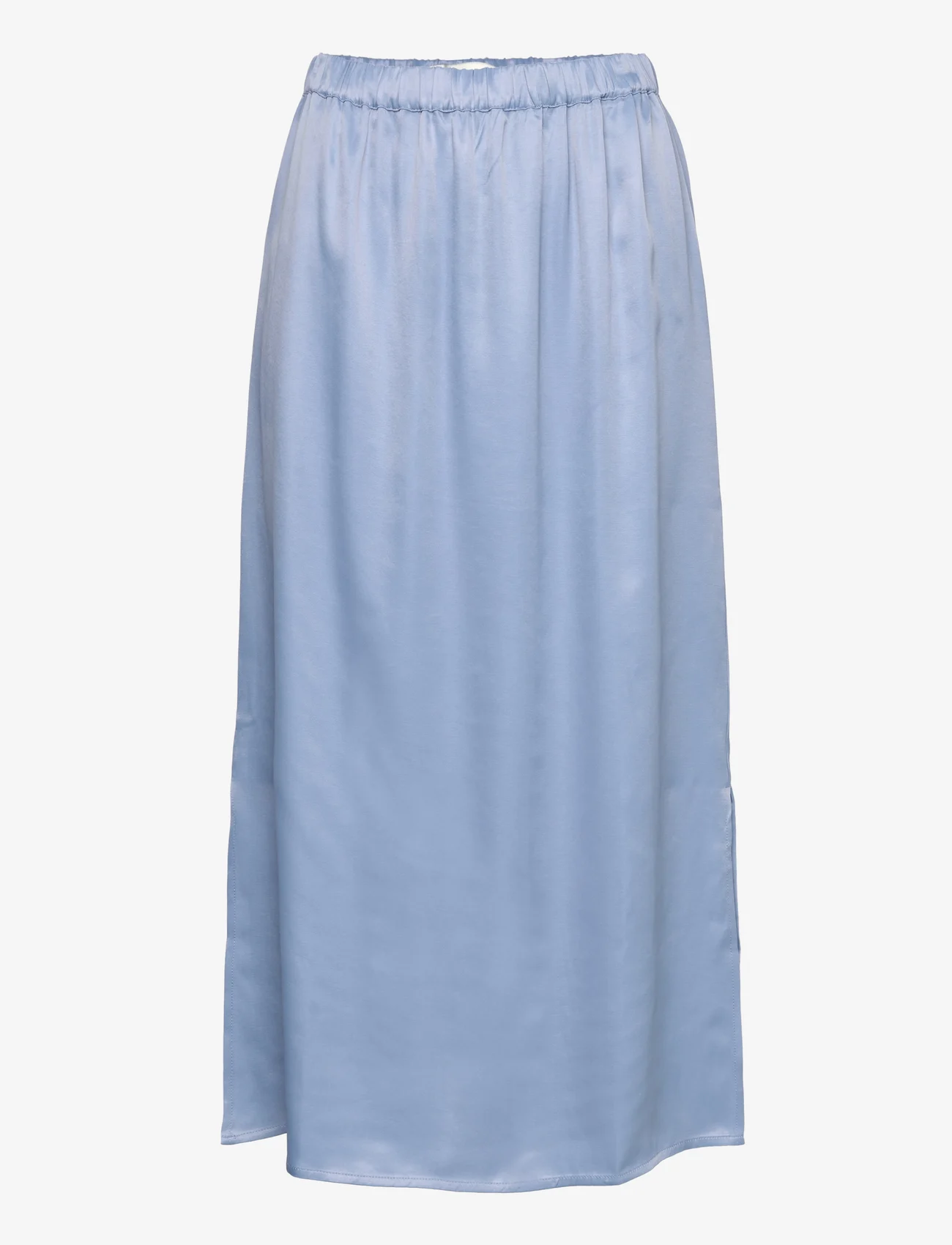 NORR - Portia skirt - satengskjørt - dusty blue - 0