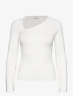 Sherry WS knit top - OFF-WHITE