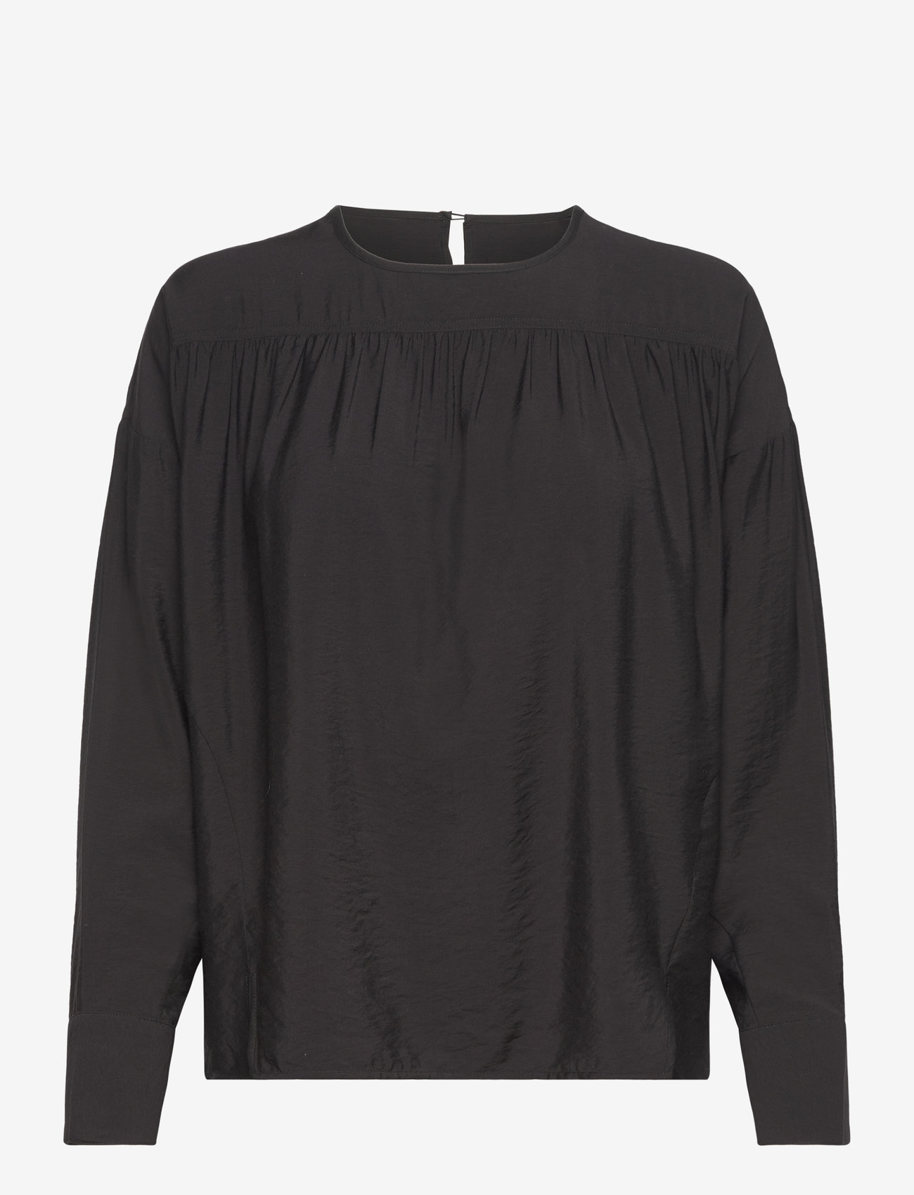 NORR - Alyssa top - langärmlige blusen - black01 - 0